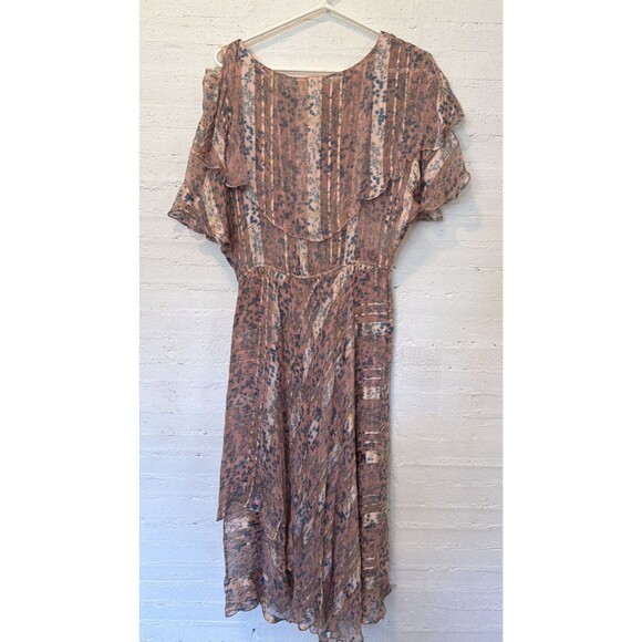 Exquisite Pure Silk Sheer Vintage Dress FairyCore Cottagecore Feminine 4  Damage - Picture 6 of 8